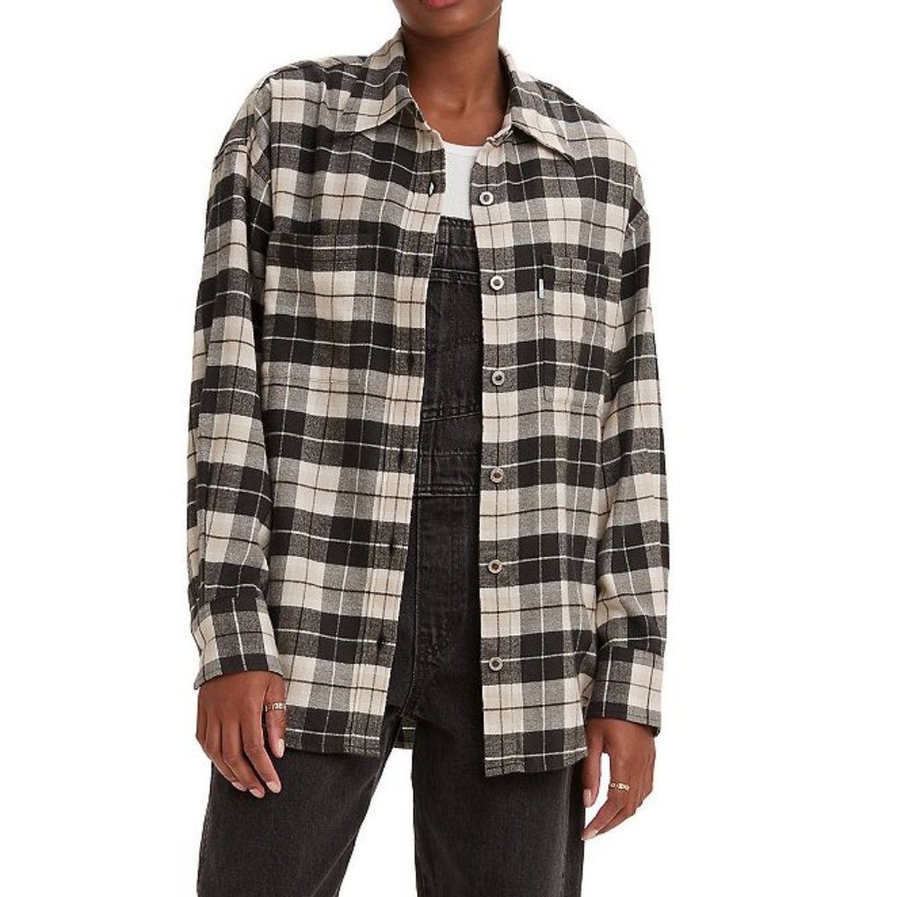 Levis Silvertab Oversized Plaid Flannel Shirt 2X